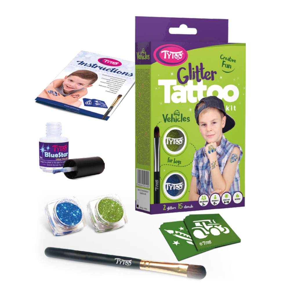 Set tatuaje cu sclipici, Vehicles [4]