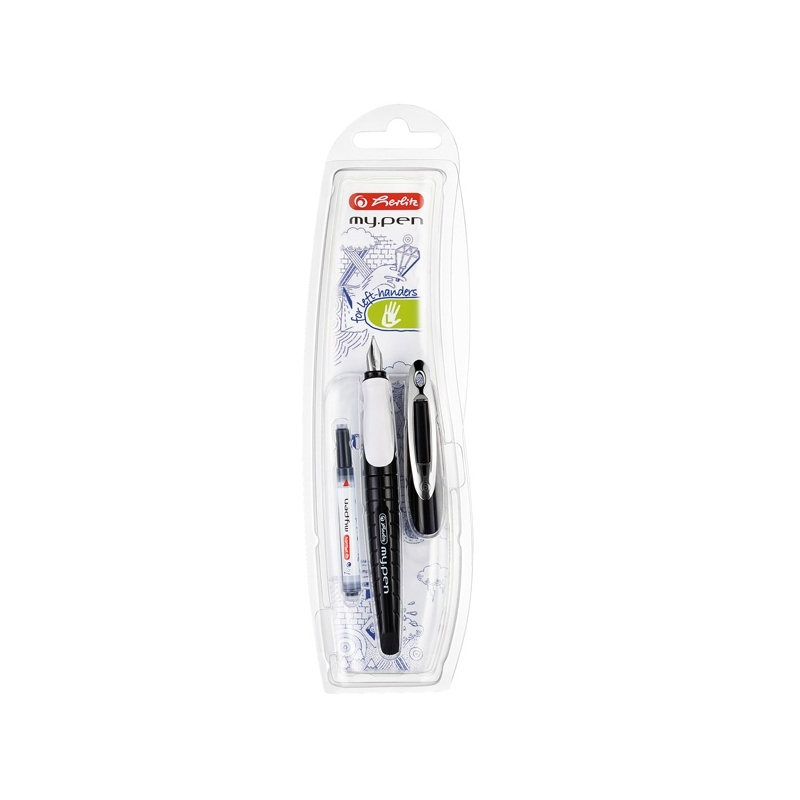 Stilou My.Pen penita L alb|negru - blister [1]