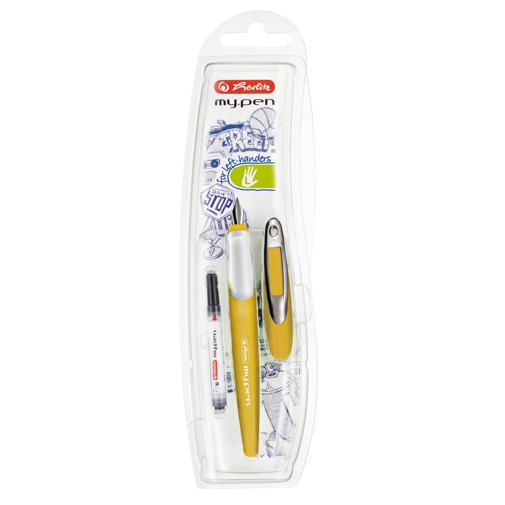 Stilou My.Pen penita L galben mustar/alb - blister [1]