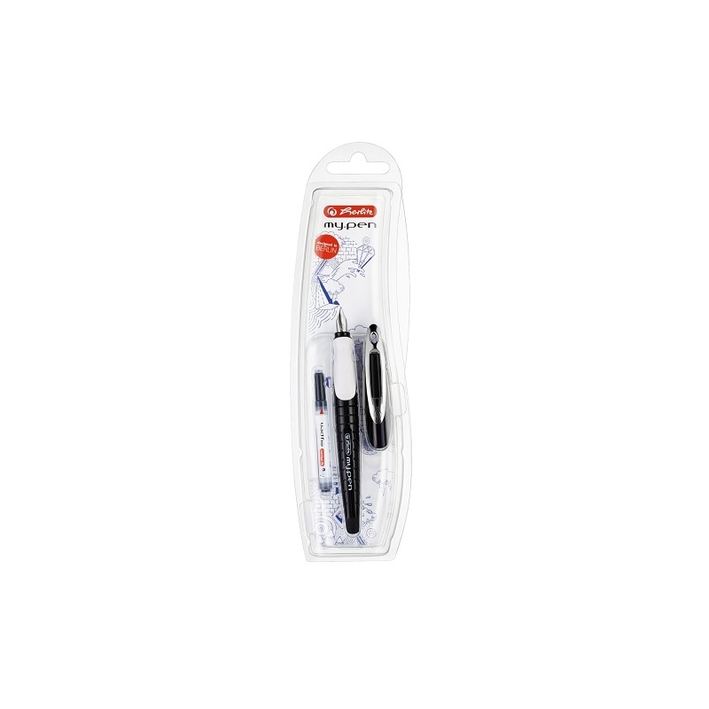 Stilou My.Pen penita M alb|negru - blister [1]