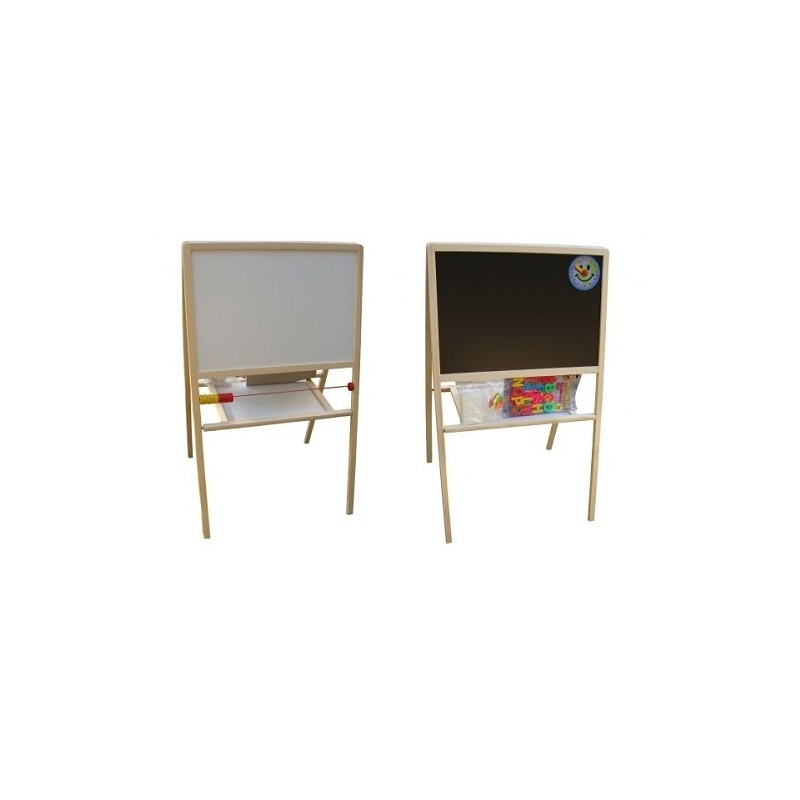 Tablita lemn magnetica/ajustabila/2 fete/ 90 cm + suport + accesorii - Tupiko [1]