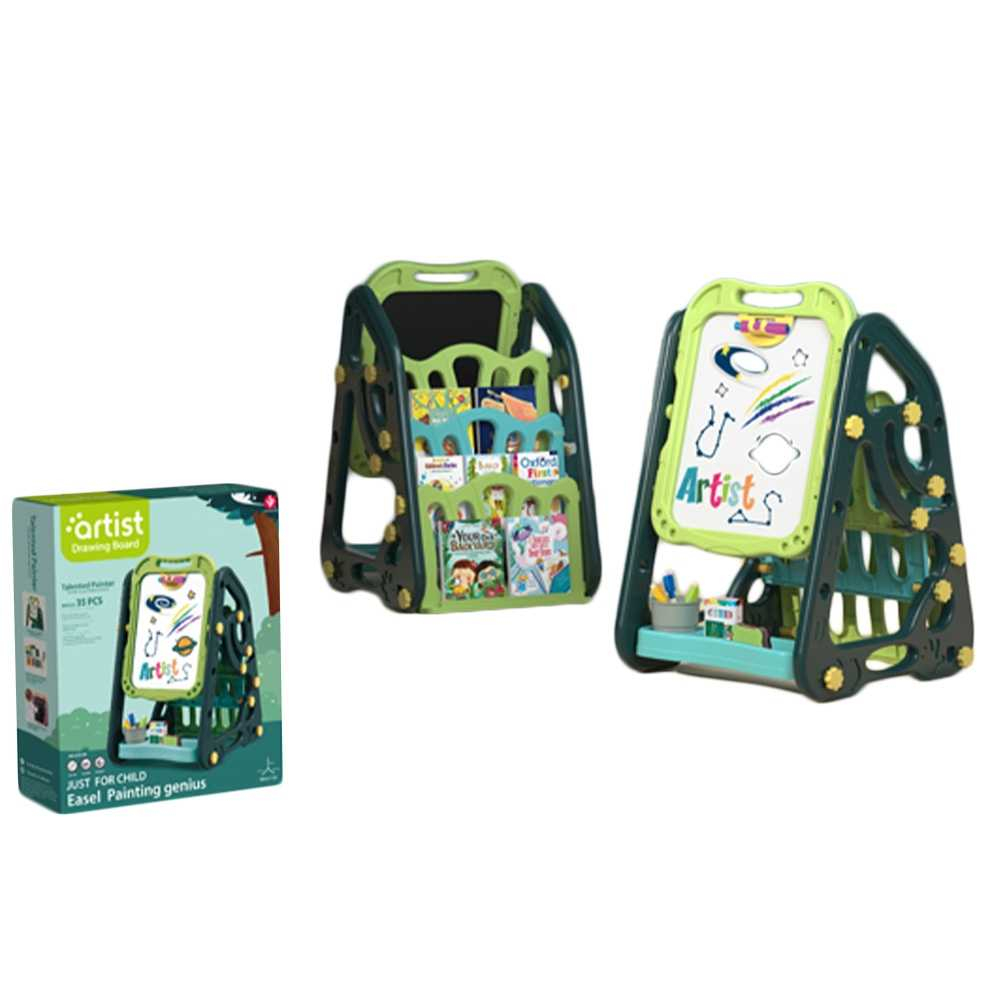 Tablita plastic pentru scris/desen cu suport carti, baieti, 39.5x43.5x72 cm [1]
