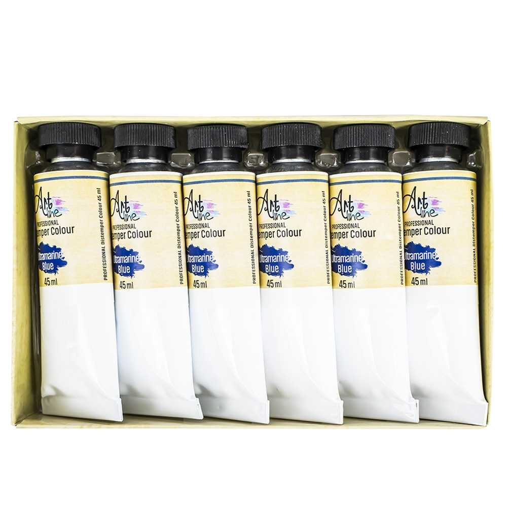 Tempera Art, ALBASTRU REGAL, 45ml, 6 buc/set - ARTLINE [2]