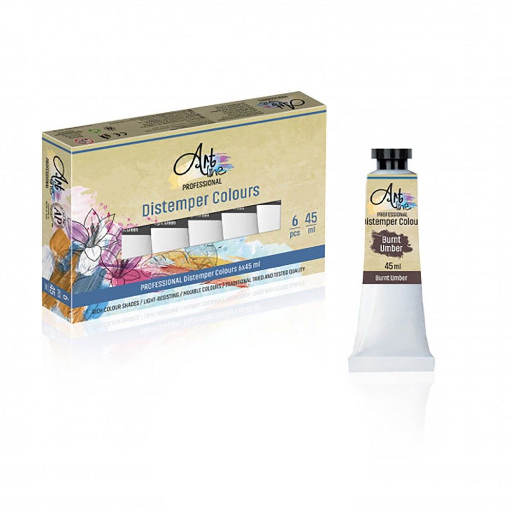 Tempera Art, BURNT UMBER, 45ml, 6 buc/set - ARTLINE [1]