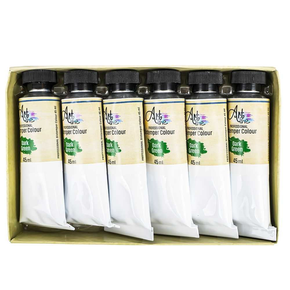 Tempera Art, VERDE, 45ml, 6 buc/set - ARTLINE [2]