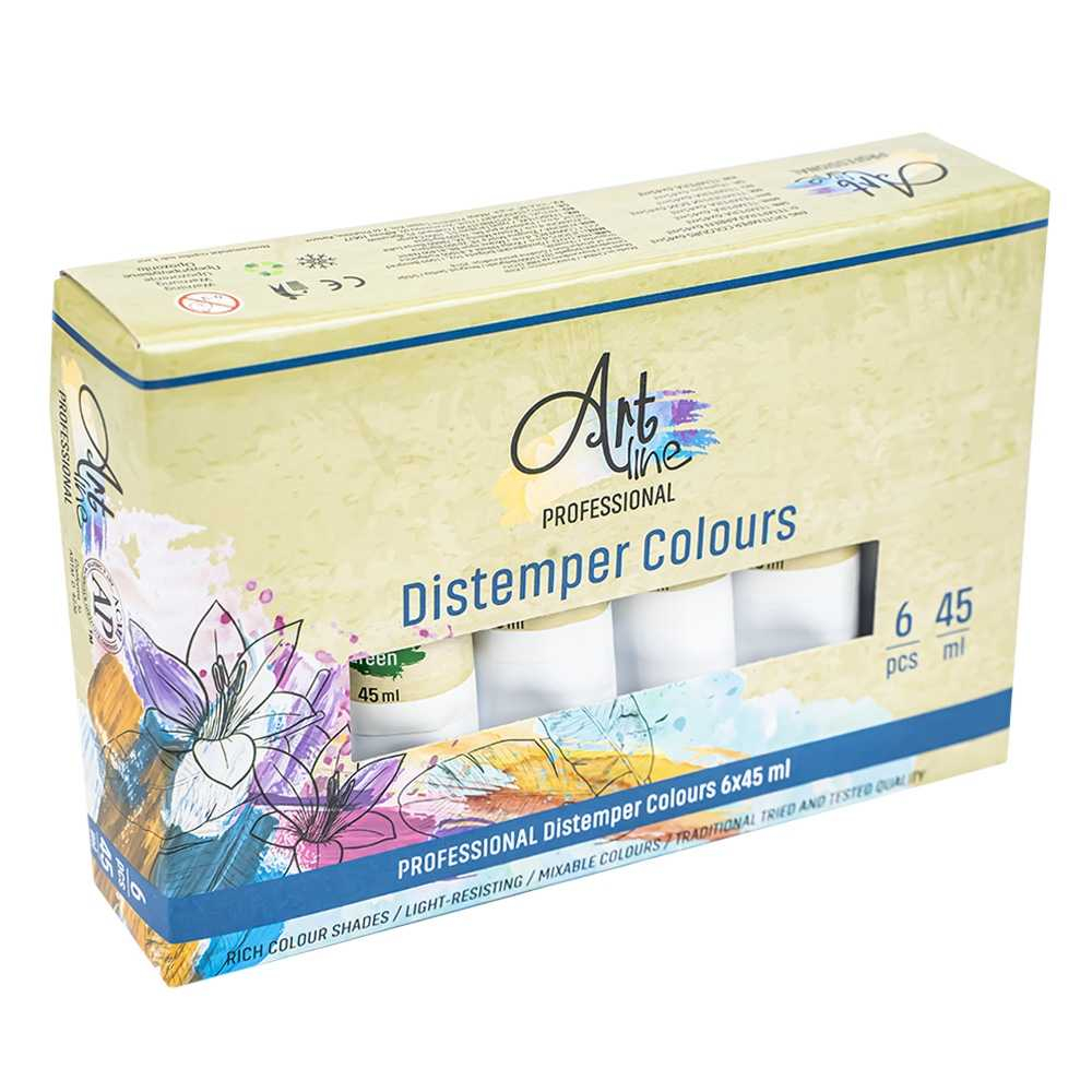 Tempera Art, VERDE, 45ml, 6 buc/set - ARTLINE [1]