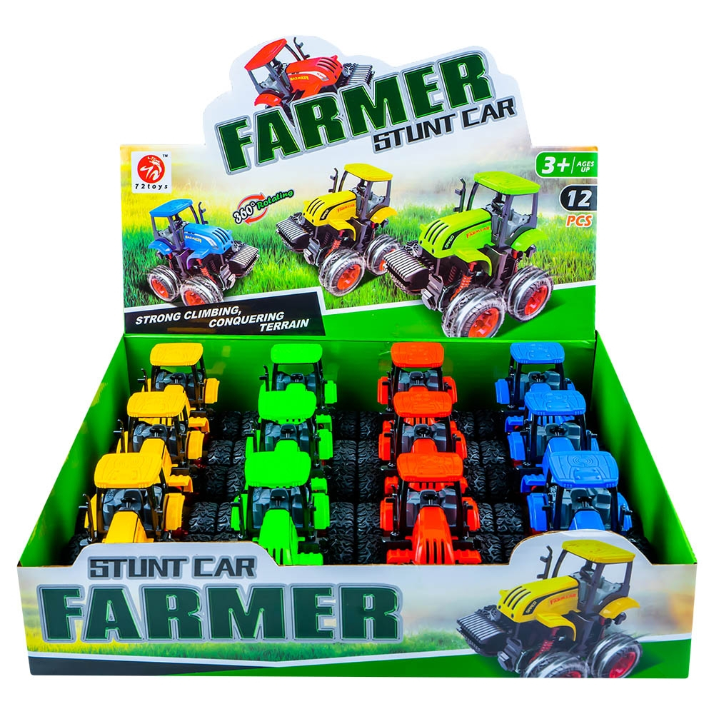 Tractoare cascadorii, cu frictiune, 12 buc/set [6]