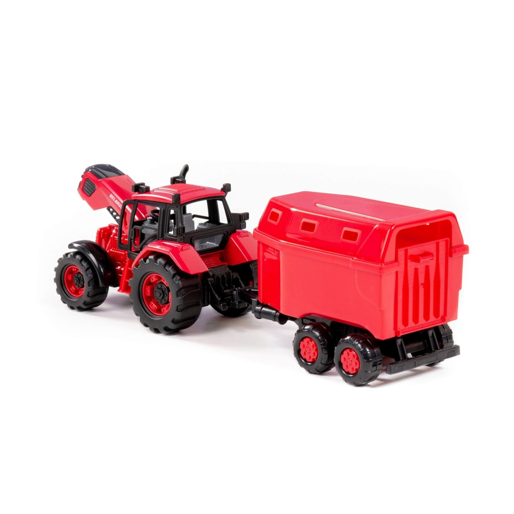 Tractor cu remorca animale, 40x11.5x17 cm, Polesie [4]