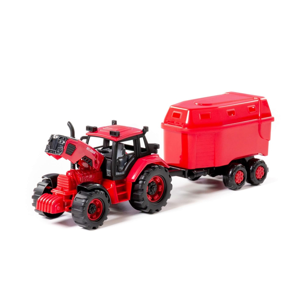 Tractor cu remorca animale, 40x11.5x17 cm, Polesie [7]