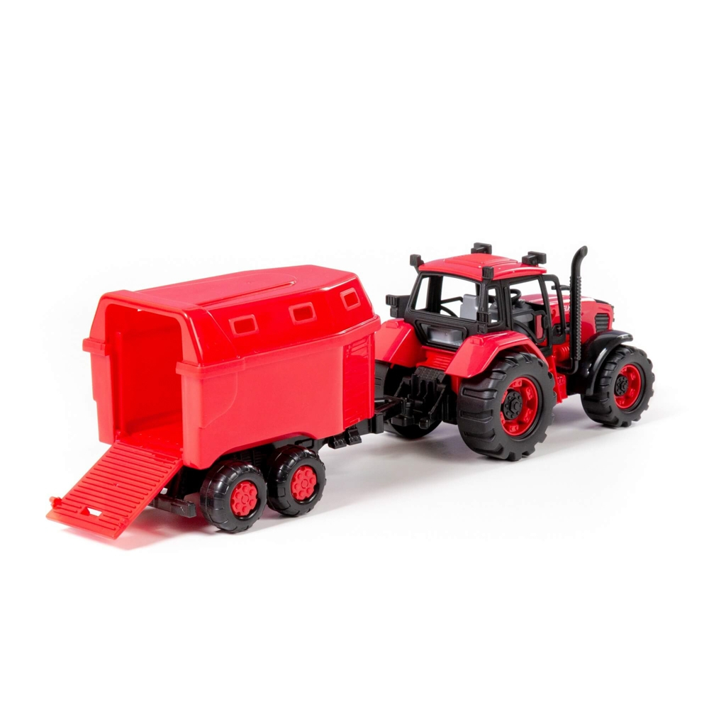 Tractor cu remorca animale, 40x11.5x17 cm, Polesie [5]
