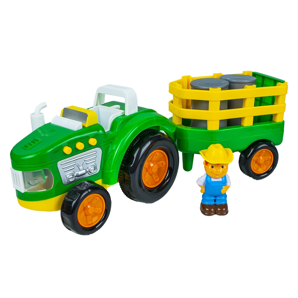 Tractor cu remorca + figurina fermier [2]