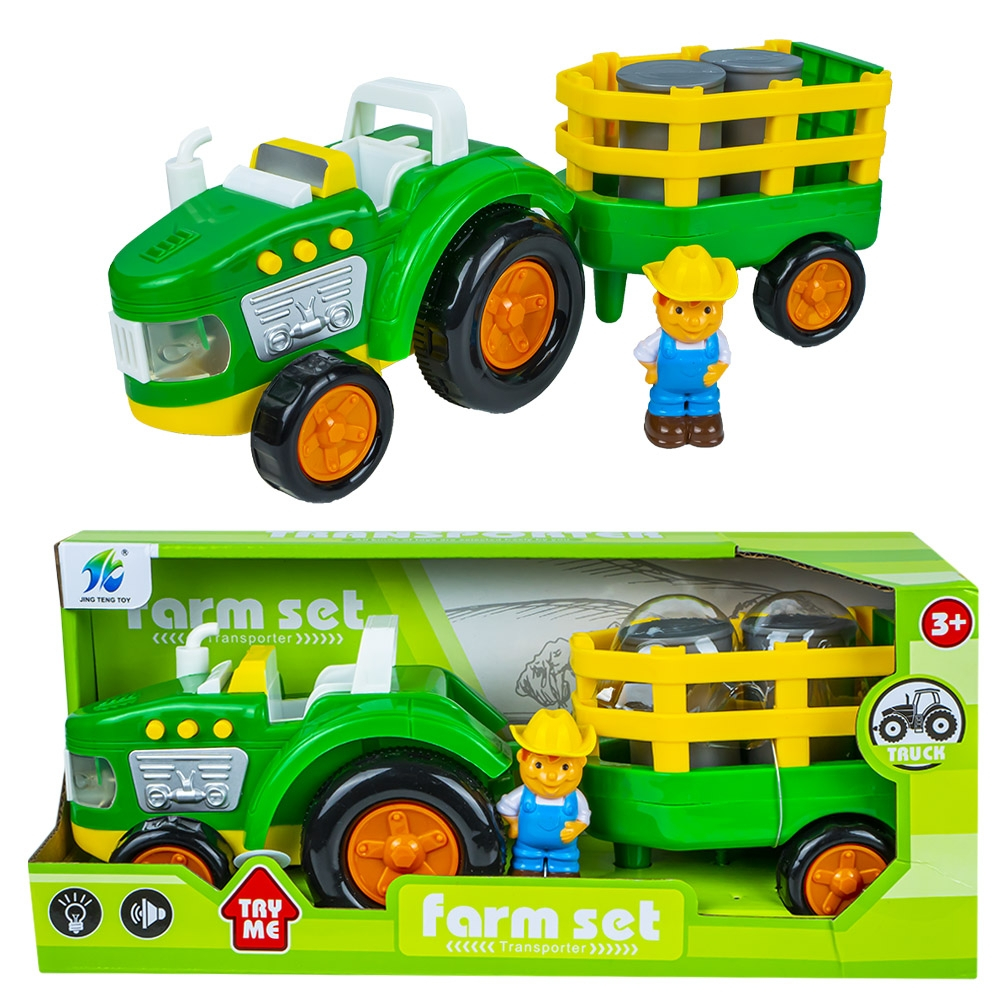 Tractor cu remorca + figurina fermier [1]