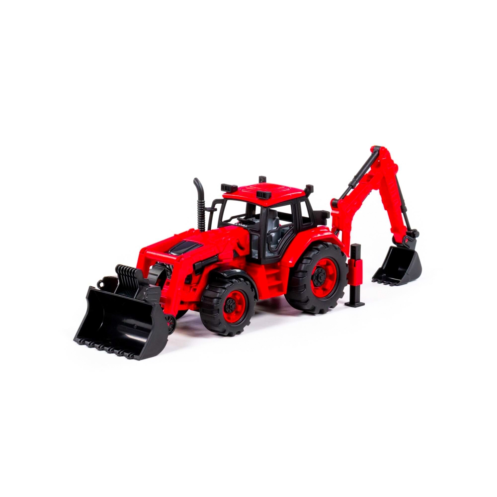 Tractor-excavator cu incarcator, 31x15x14.5 cm, Polesie [8]