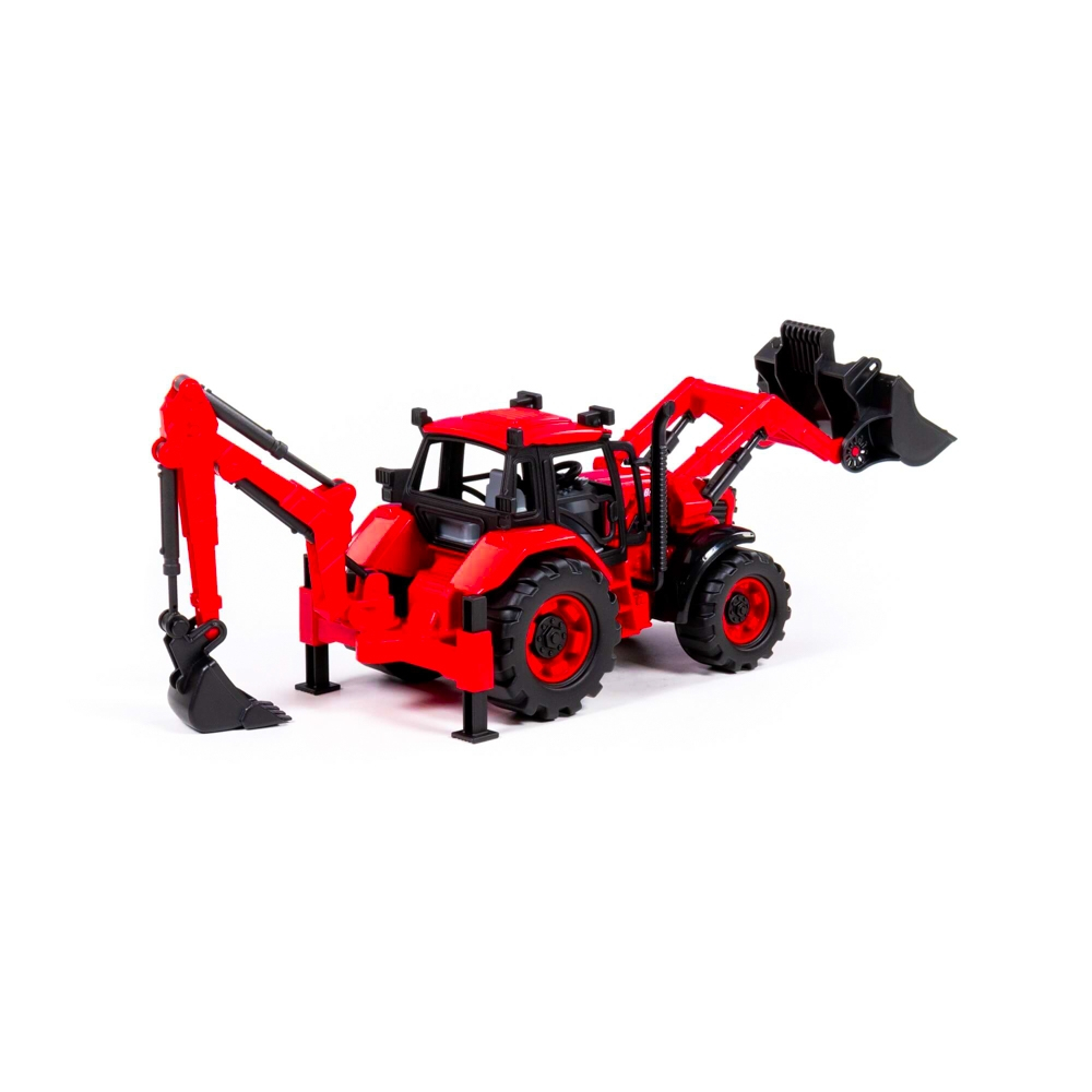 Tractor-excavator cu incarcator, 31x15x14.5 cm, Polesie [6]