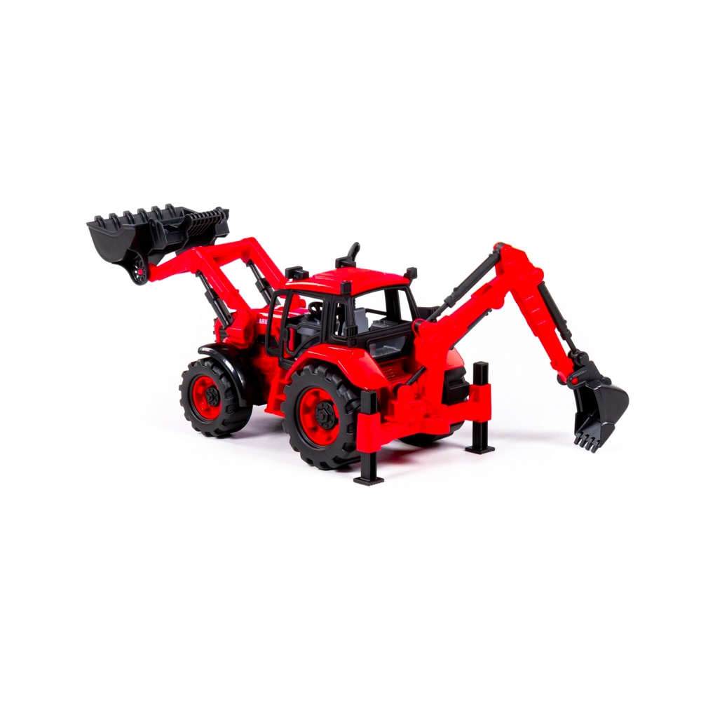Tractor-excavator cu incarcator, 31x15x14.5 cm, Polesie [7]