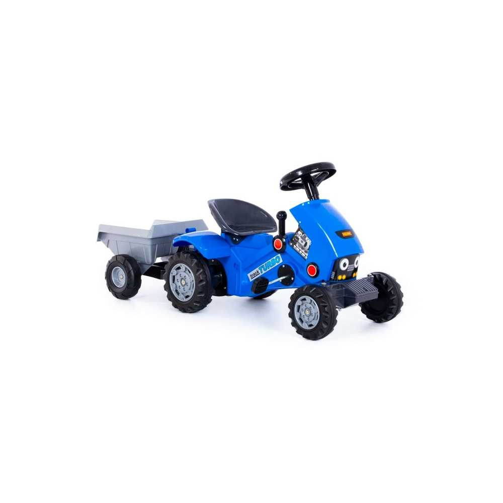 Tractor Turbo 2 cu pedale + remorca, 78x44x55 cm, Polesie [6]