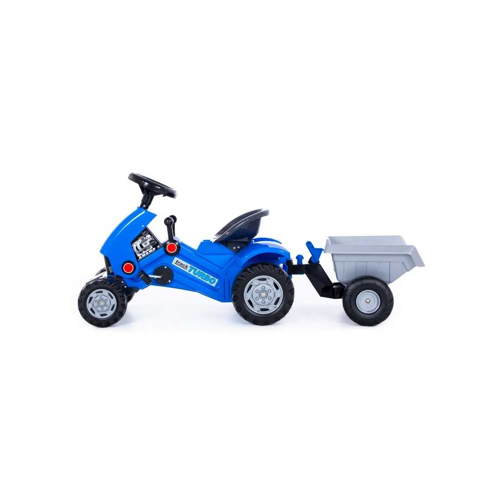 Tractor Turbo 2 cu pedale + remorca, 78x44x55 cm, Polesie [2]