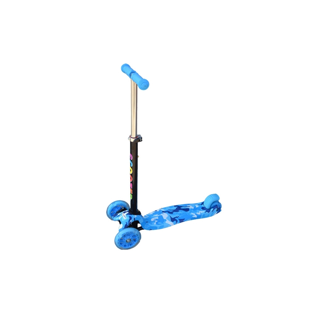 Trotineta cadru metal, 3 roti, leduri, desene, 76 cm [3]