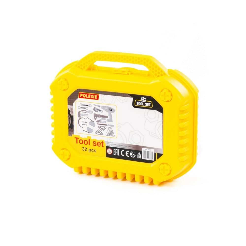 Unelte in gentuta, 32 piese/set, 32x19,5x26 cm - Polesie [6]