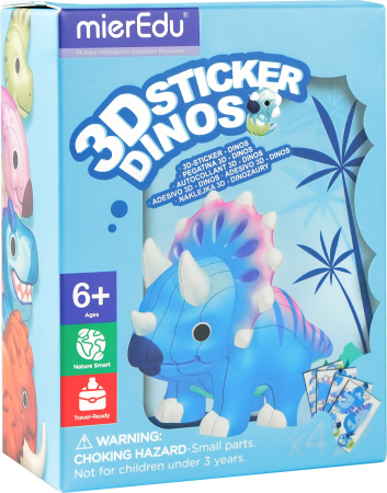 Seturi Creative & DIY - Abtibilduri 3D - Dinozauri