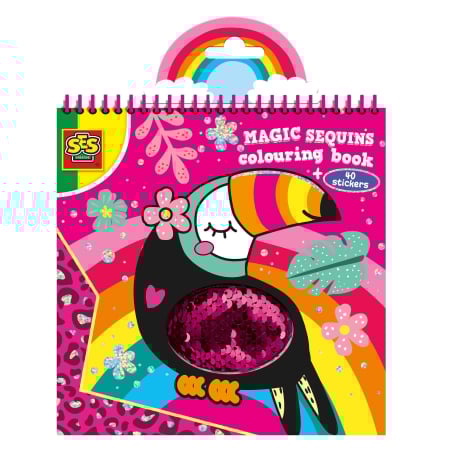 Pictură & Desen - Carte de colorat cu paiete magice