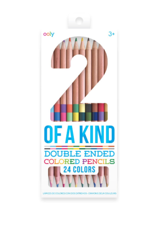 Seturi Creative & DIY - Creioane colorate duble - 12 creioane, 24 culori