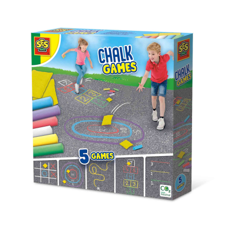 Jocuri de petrecere & Mișcare - Creta pentru terenul de joaca - Jocuri 5 in 1