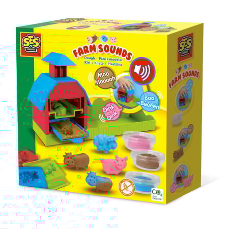 Seturi Creative & DIY - Ferma de jucarie cu sunete, forme de animale si plastilina