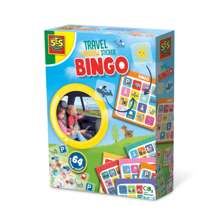 Diverse educative - Joc bingo de copii cu stickere - set de calatorie