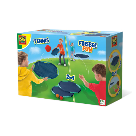 Jucarii exterior - Joc de copii  2 in 1 - Tenis si frisbee