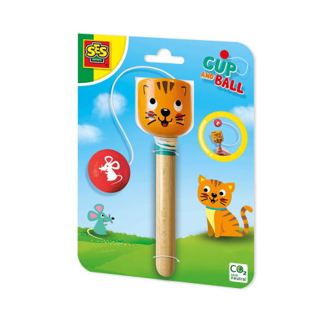 Diverse educative - Joc de indemanare - Pisica si soricel - Kendama