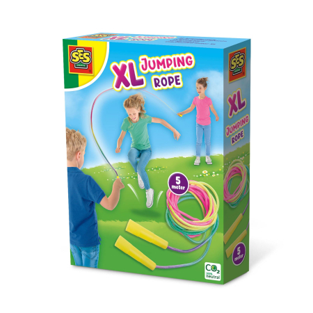 Jocuri de petrecere & Mișcare - Joc de petrecere copii - Coarda de sarit in grup XL (5 metri)