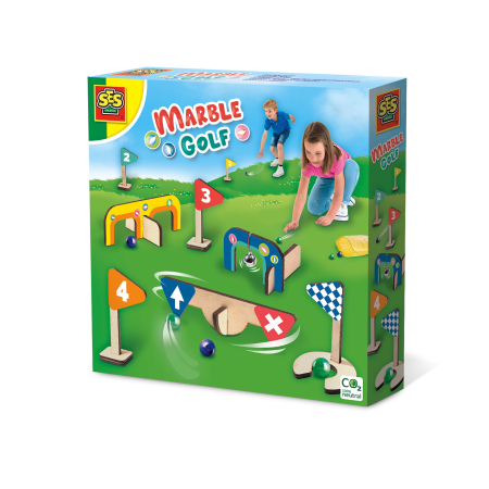 Jocuri de petrecere & Mișcare - Joc de petrecere copii - Minigolf din lemn