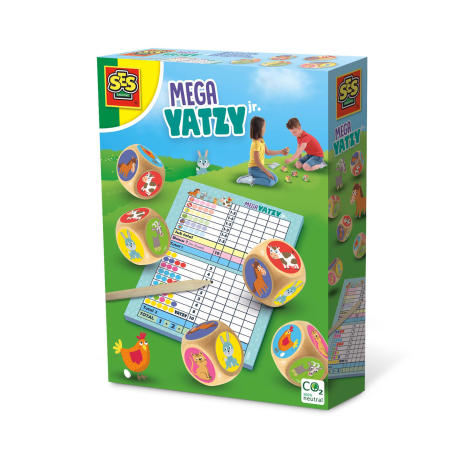 Jocuri de petrecere & Mișcare - Joc de petrecere pentru copii - Mega Yatzy Junior