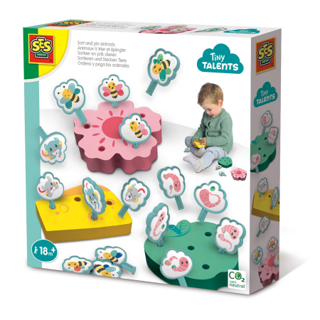 Învățare & Asociere - Joc educativ de sortare si asociere cu animale SES