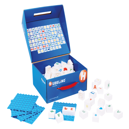 Piese & Extensii (Hubelino) - Joc Hubelino pentru copii de invatat literele (85 piese) alfabetar