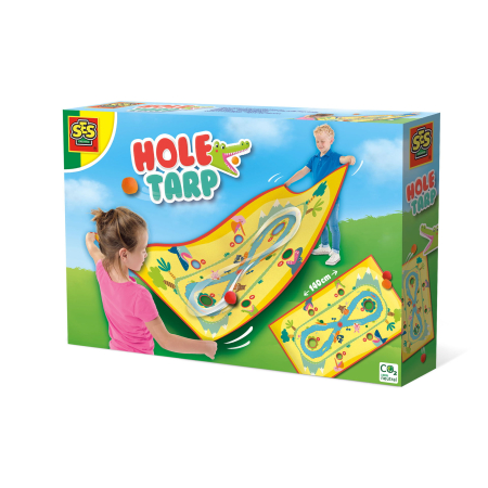 Jocuri de petrecere & Mișcare - Joc pentru copii cu harta din prelata si mingi cu apa