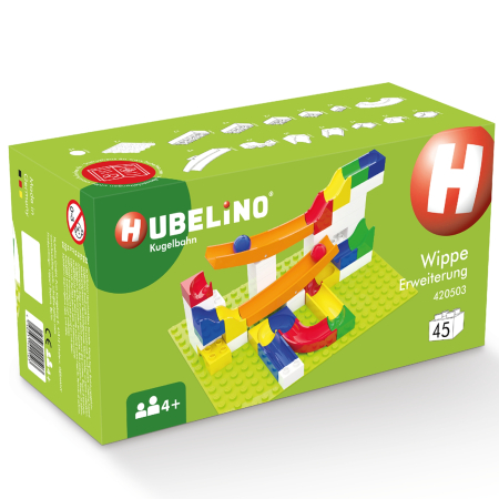 Domino & Marble Run (Hubelino) - Jucarie copii Marble Run Hubelino - extensie balansoar (45 piese)