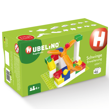 Domino & Marble Run (Hubelino) - Jucarie copii Marble Run Hubelino - extensie pendul (46 piese)