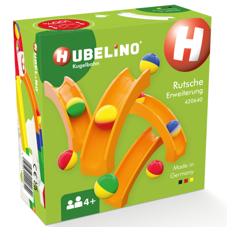 Domino & Marble Run (Hubelino) - Jucarie copii Marble Run Hubelino - extensie tobogan (12 piese)