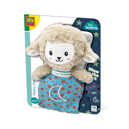 Senzorial & bebeluși - Jucarie copii - Oita de plus cu accesorii luminiscente