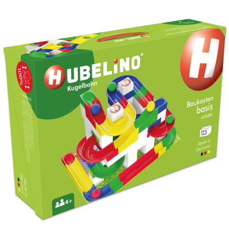 Domino & Marble Run (Hubelino) - Jucarie de construit pentru copii Marble Run Hubelino (123 piese)