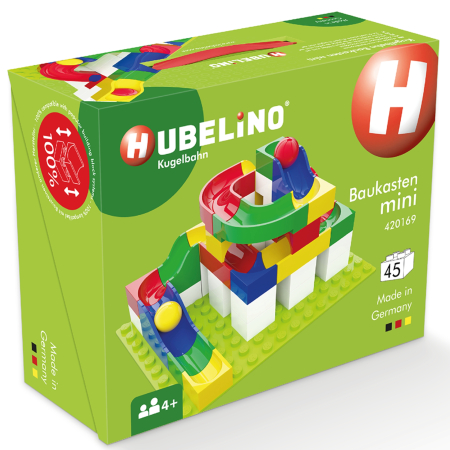 Domino & Marble Run (Hubelino) - Jucarie de construit pentru copii Marble Run Hubelino (45 piese)