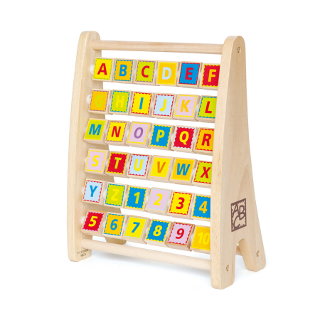 Lemn educativ - Jucarie din lemn - Abac alfabet