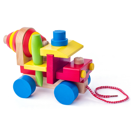 Seturi de construcție - Jucarie din lemn - Betoniera de asamblat