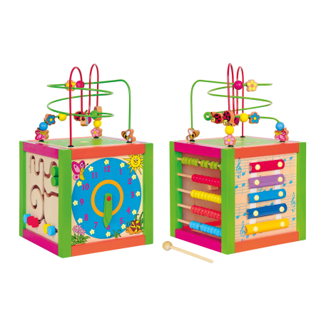 Lemn educativ - Jucarie din lemn - Centru de activitati multiple