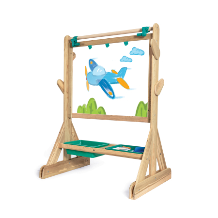  Arta & Șevalete - Jucarie din lemn copii - Sevalet de arta in aer liber