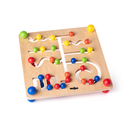 Jocuri Educative & Senzoriale - Jucarie din lemn - Labirint cu bile