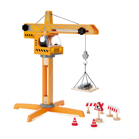 Vehicule & Seturi mecanice - Jucarie din lemn pentru copii - Lift cu macara
