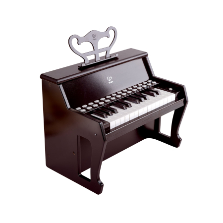  Instrumente muzicale - Jucarie din lemn - Pian negru - invat sa cant cu lumini